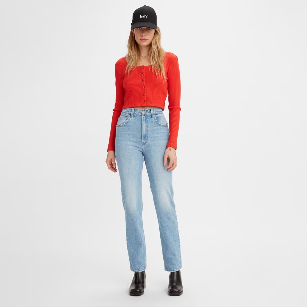 Levi’s 70s high straight slim jean